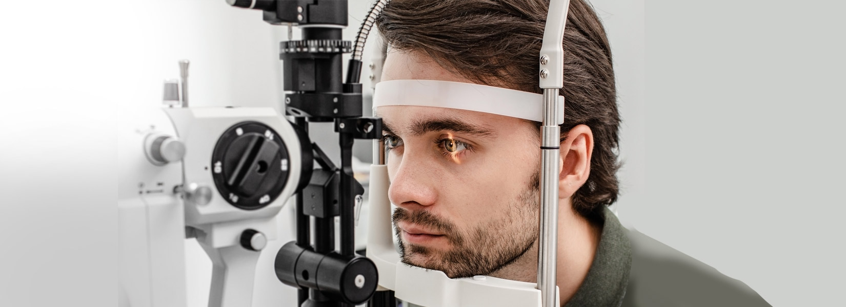 young man during eye exam in Fond du Lac